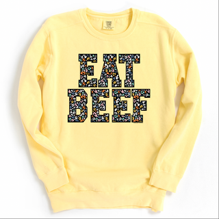 Colorful Cheetah Eat Beef Crewneck (S-3XL) - Multiple Colors!