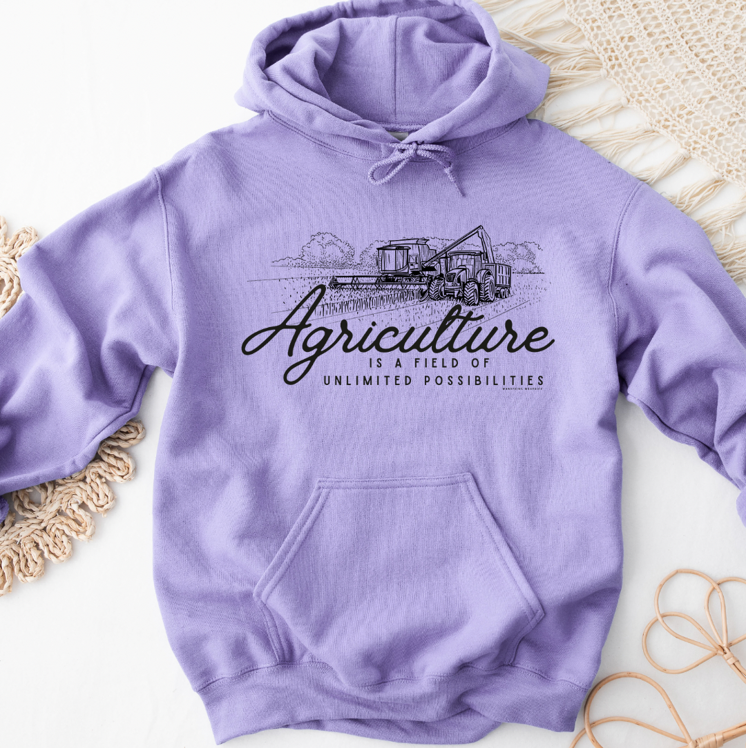Agriculture Is A Field Of Unlimited Possibilities Hoodie (S-3XL) Unisex - Multiple Colors!