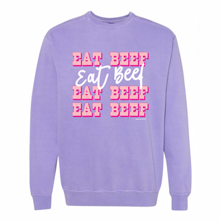 Pink Western Eat Beef Dolly Crewneck (S-3XL) - Multiple Colors!