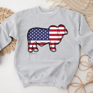 Patriotic Brahman Crewneck (S-3XL) - Multiple Colors!
