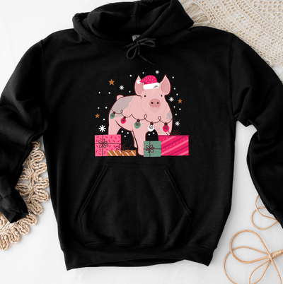Christmas Present Pig Hoodie (S-3XL) Unisex - Multiple Colors!