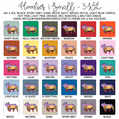 Desert Pig Hoodie (S-3XL) Unisex - Multiple Colors!