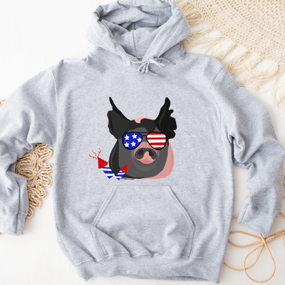 Red White Blue Pig Hoodie (S-3XL) Unisex - Multiple Colors!