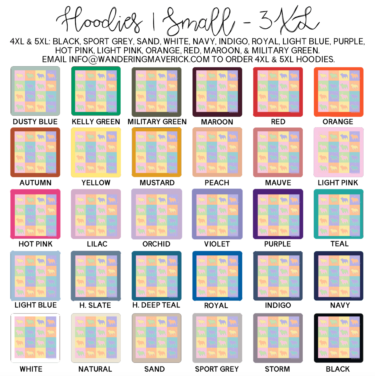 Pastel Checker Pig Hoodie (S-3XL) Unisex - Multiple Colors!