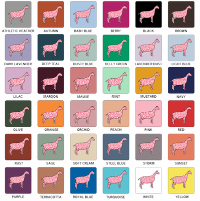 Pink Cheetah Dairy Goat T-Shirt (XS-4XL) - Multiple Colors!
