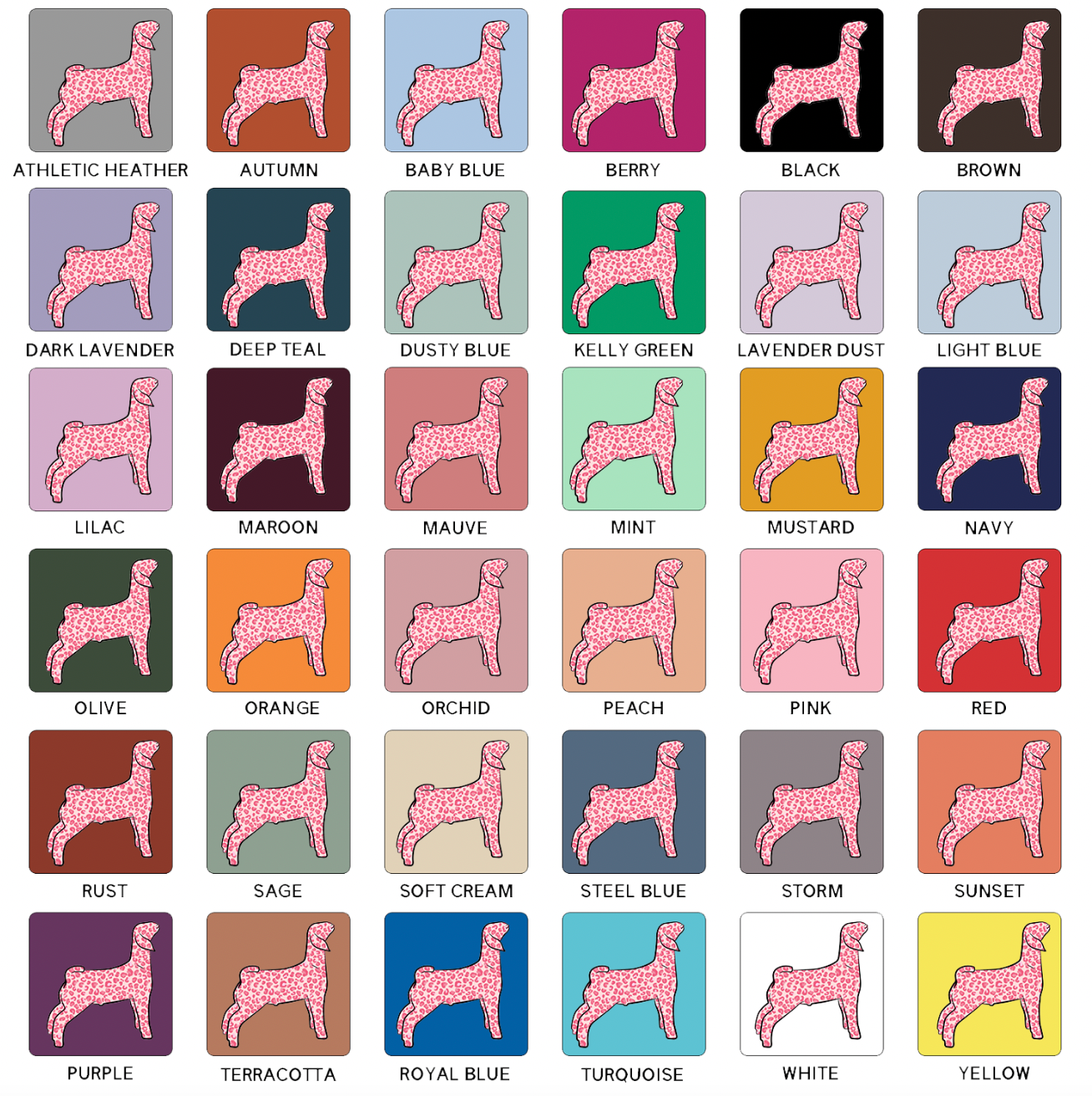 Pink Cheetah Goat T-Shirt (XS-4XL) - Multiple Colors!