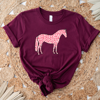 Pink Cheetah Horse T-Shirt (XS-4XL) - Multiple Colors!