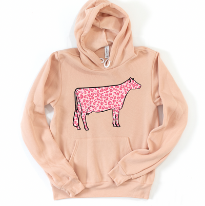 Pink Cheetah Dairy Cow Hoodie (S-3XL) Unisex - Multiple Colors!