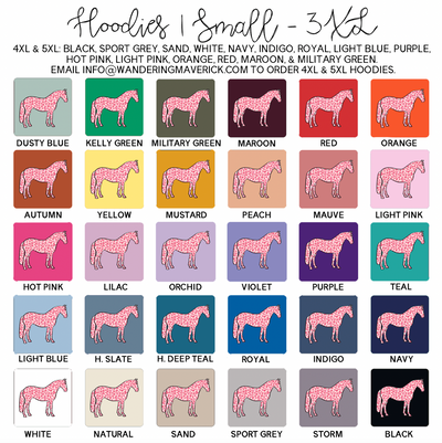 Pink Cheetah Horse Hoodie (S-3XL) Unisex - Multiple Colors!