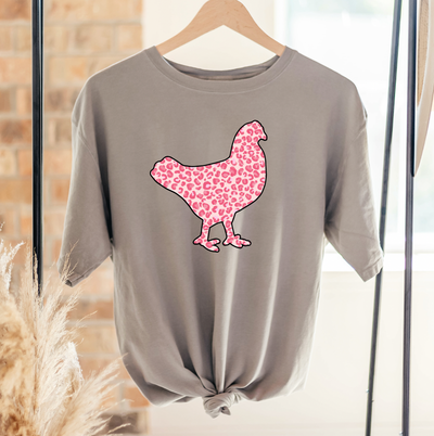 Pink Cheetah Chicken ComfortWash/ComfortColor T-Shirt (S-4XL) - Multiple Colors!