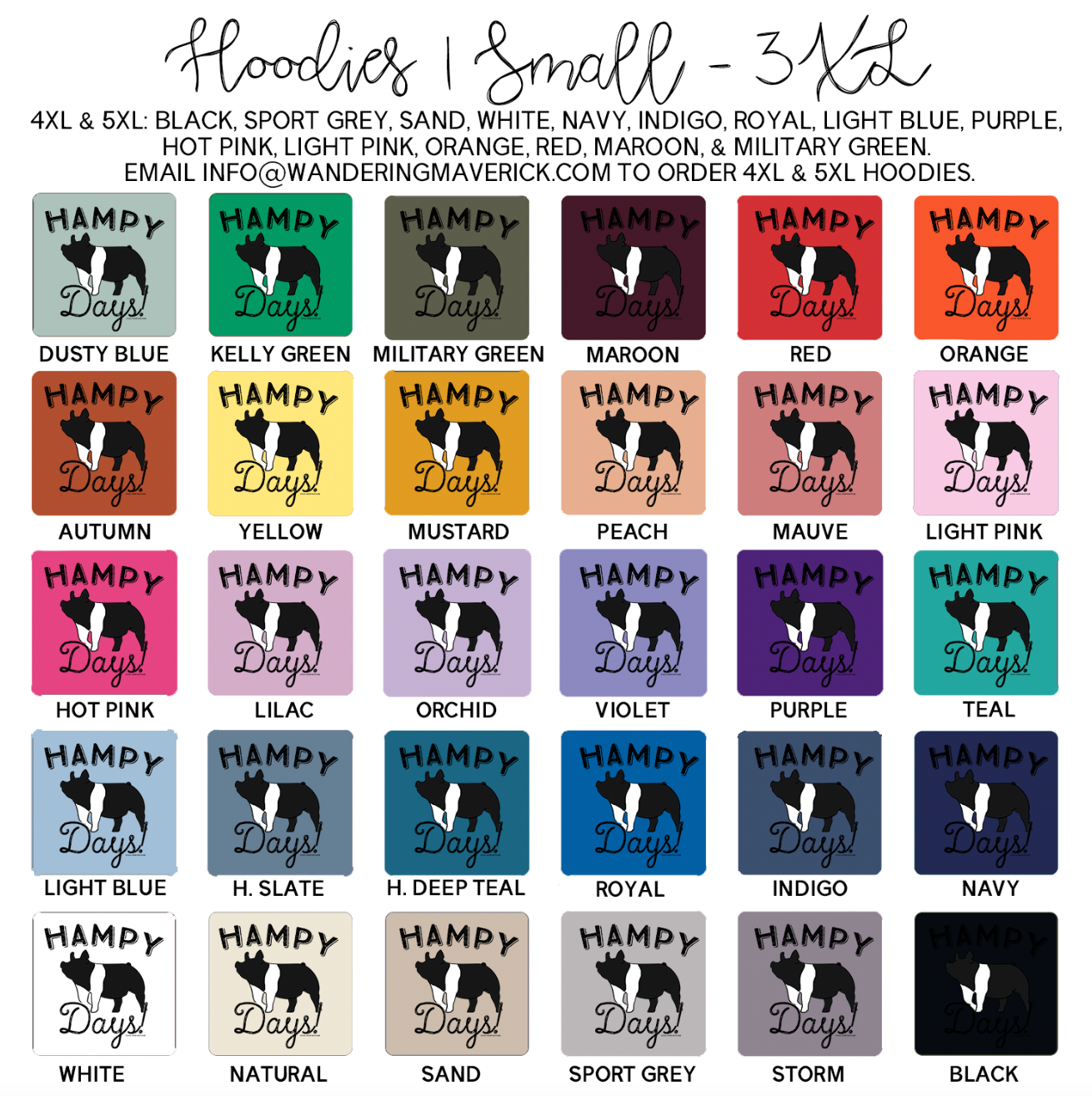 Hampy Days Hoodie (S-3XL) Unisex - Multiple Colors!
