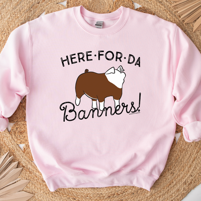 Here For Da Banners Pig Crewneck (S-3XL) - Multiple Colors!