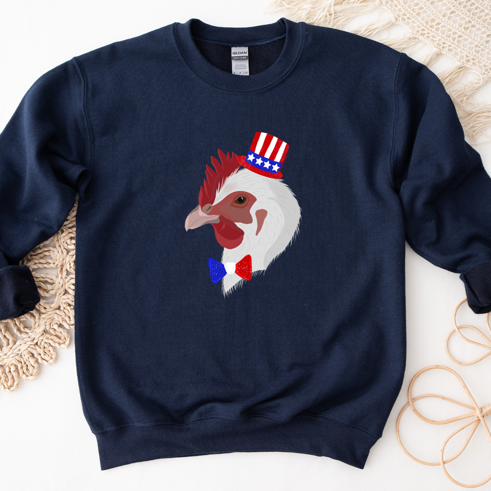 Red White Blue Chicken Crewneck (S-3XL) - Multiple Colors!