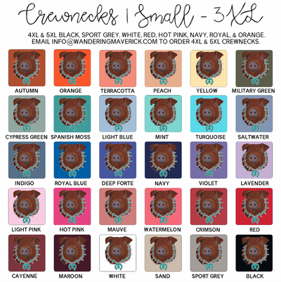 Duroc Squash Crewneck (S-3XL) - Multiple Colors!