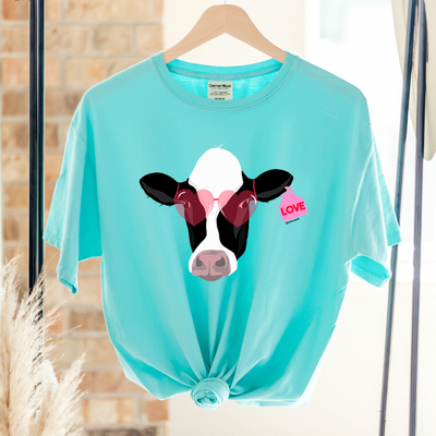 Love Struck Dairy Cow ComfortWash/ComfortColor T-Shirt (S-4XL) - Multiple Colors!