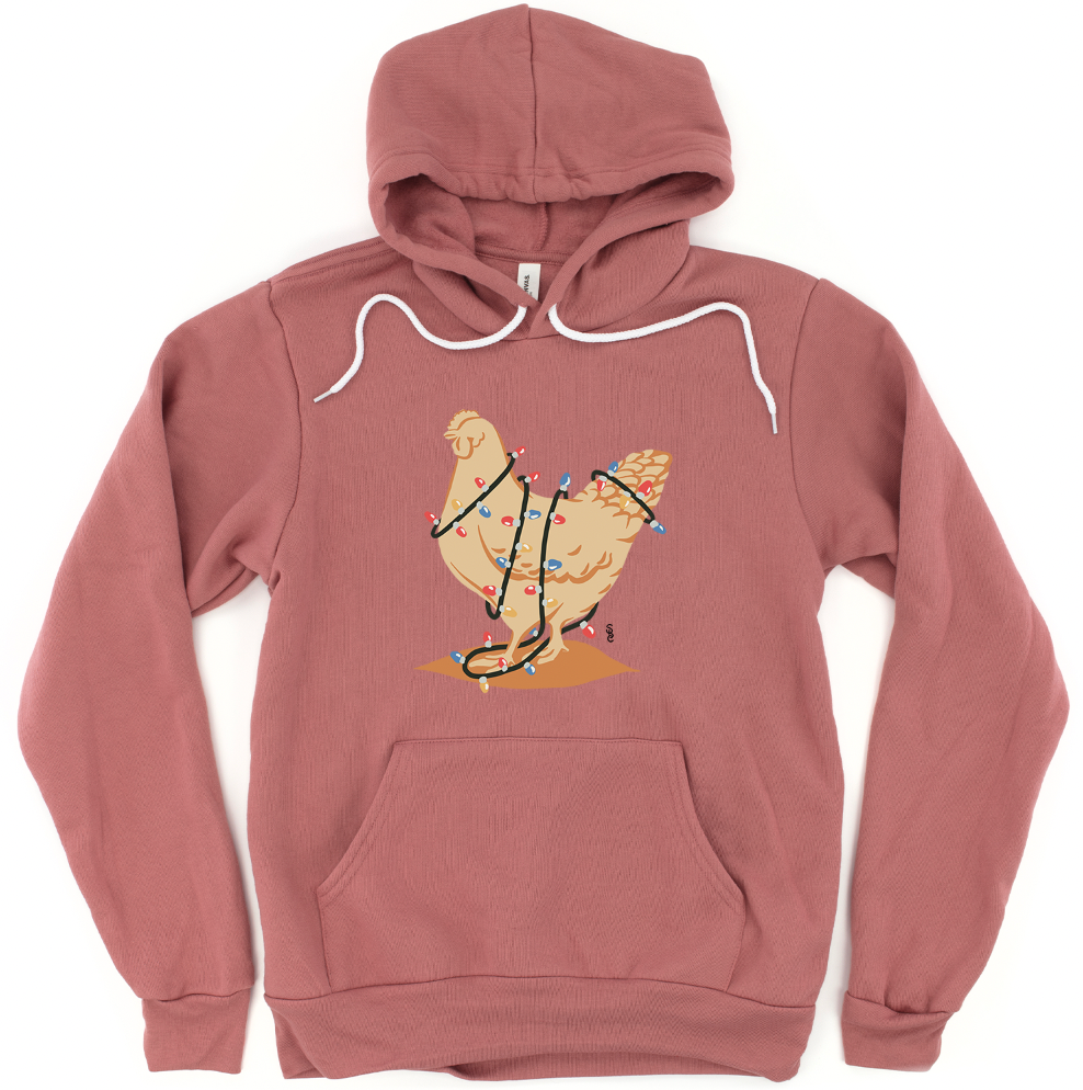 Chicken Christmas Lights Hoodie (S-3XL) Unisex - Multiple Colors!