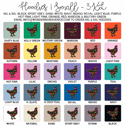 Fiesta Chicken Hoodie (S-3XL) Unisex - Multiple Colors!