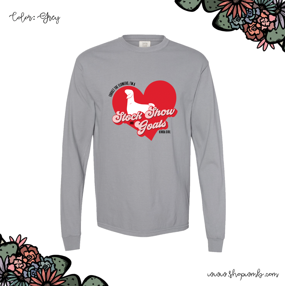 Forget The Flowers GOAT LONG SLEEVE T-Shirt (S-3XL) - Multiple Colors!