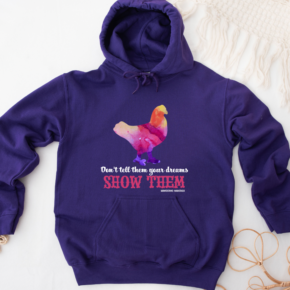 Show Them Chicken Hoodie (S-3XL) Unisex - Multiple Colors!