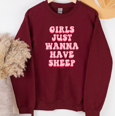 Girls Just Wanna Have Sheep Crewneck (S-3XL) - Multiple Colors!