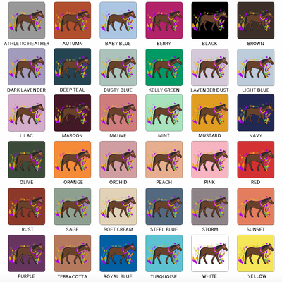 Horse Mardi Gras T-Shirt (XS-4XL) - Multiple Colors!