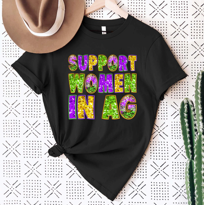 Mardi Gras Support Women In Ag T-Shirt (XS-4XL) - Multiple Colors!