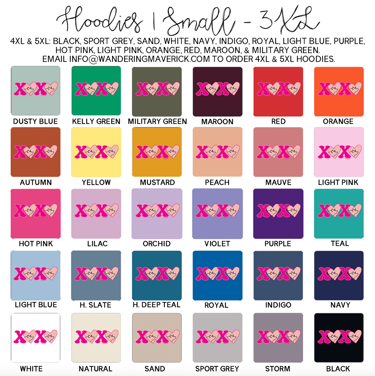 XOXO Pig Hoodie (S-3XL) Unisex - Multiple Colors!