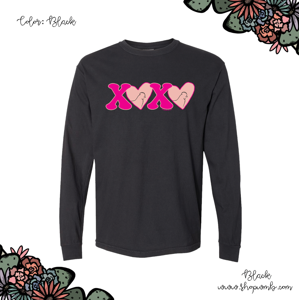 XOXO Chicken LONG SLEEVE T-Shirt (S-3XL) - Multiple Colors!