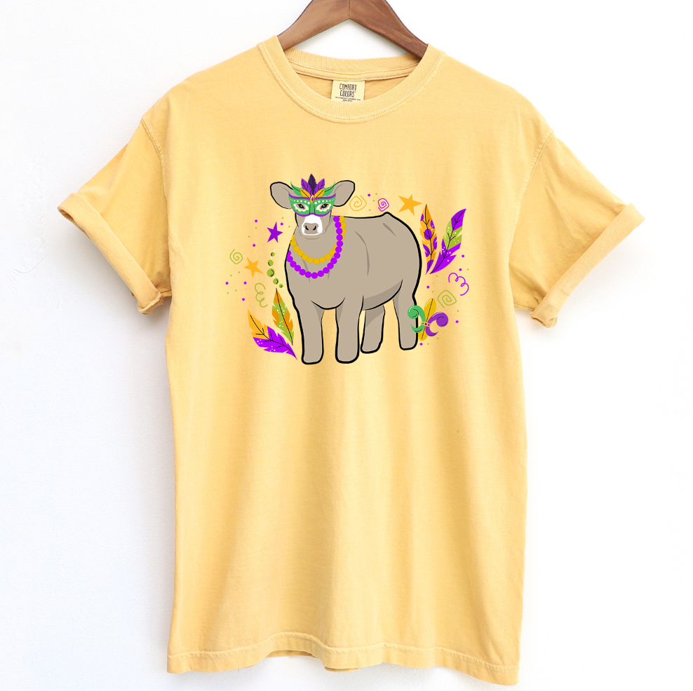Steer Mardi Gras ComfortWash/ComfortColor T-Shirt (S-4XL) - Multiple Colors!