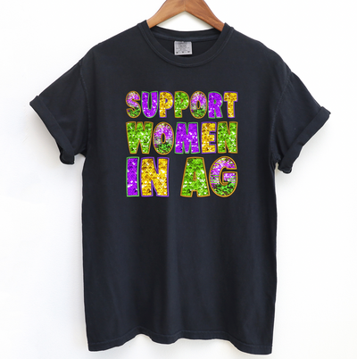 Mardi Gras Support Women In Ag ComfortWash/ComfortColor T-Shirt (S-4XL) - Multiple Colors!