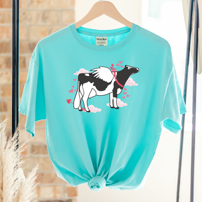 Cupid Dairy Cow ComfortWash/ComfortColor T-Shirt (S-4XL) - Multiple Colors!