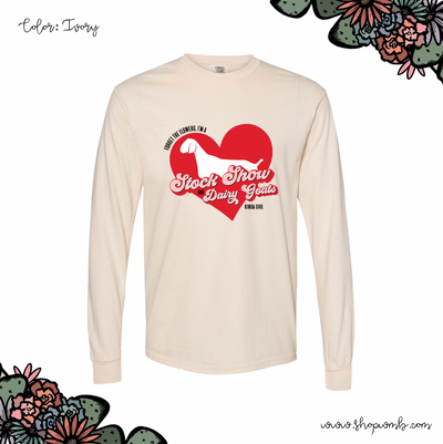 Forget The Flowers Dairy Goat LONG SLEEVE T-Shirt (S-3XL) - Multiple Colors!