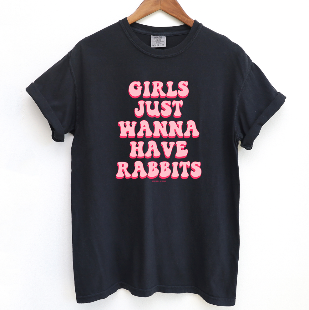 Girls Just Wanna Have Rabbits ComfortWash/ComfortColor T-Shirt (S-4XL) - Multiple Colors!