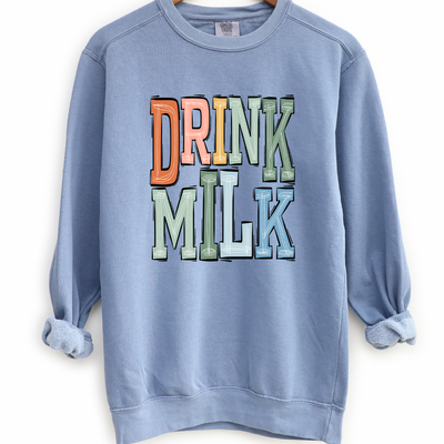 Boho Drink Milk Crewneck (S-3XL) - Multiple Colors!