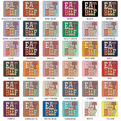 Boho Eat Beef T-Shirt (XS-4XL) - Multiple Colors!