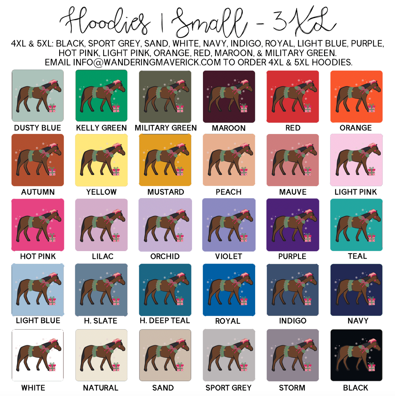 Elf Horse Hoodie (S-3XL) Unisex - Multiple Colors!