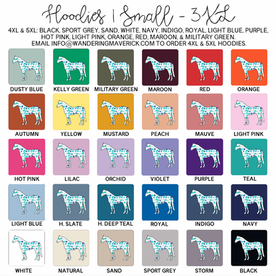 Turquoise Cheetah Horse Hoodie (S-3XL) Unisex - Multiple Colors!