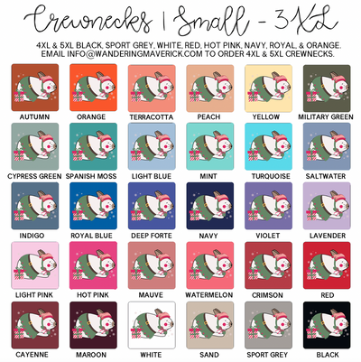 Elf Rabbit Crewneck (S-3XL) - Multiple Colors!