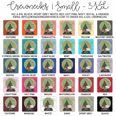 Green Snow Globe Rabbit Crewneck (S-3XL) - Multiple Colors!