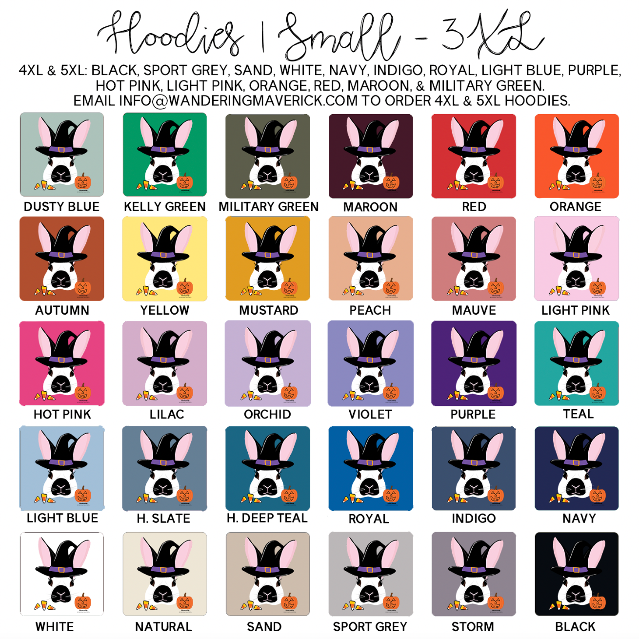 Halloween Rabbit Hoodie (S-3XL) Unisex - Multiple Colors!