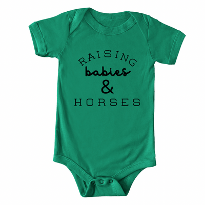 Raising Babies & Horses One Piece/T-Shirt (Newborn - Youth XL) - Multiple Colors!