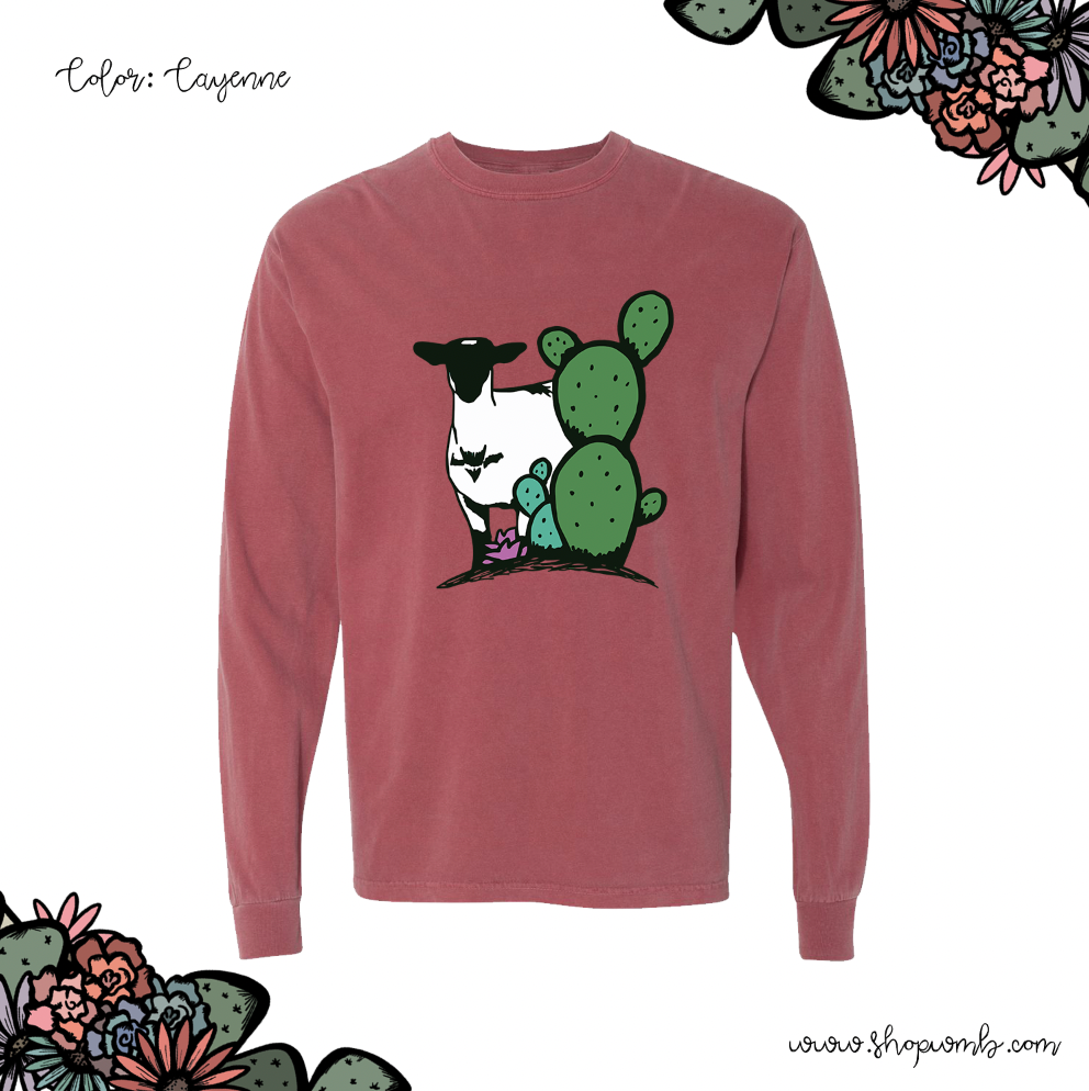 Cactus Lamb LONG SLEEVE T-Shirt (S-3XL) - Multiple Colors!