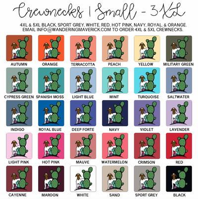 Cactus Goat Crewneck (S-3XL) - Multiple Colors!