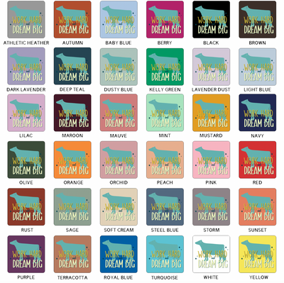 Dream Big Dairy Cow T-Shirt (XS-4XL) - Multiple Colors!