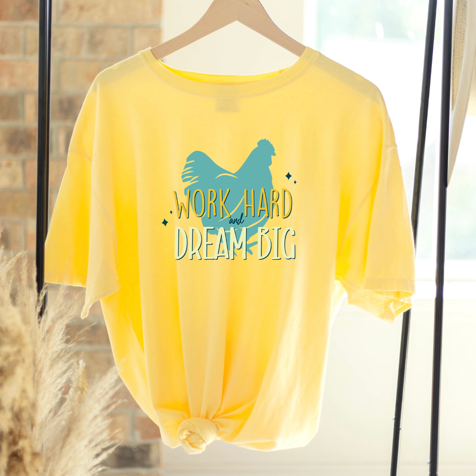 Dream Big Chicken ComfortWash/ComfortColor T-Shirt (S-4XL) - Multiple Colors!