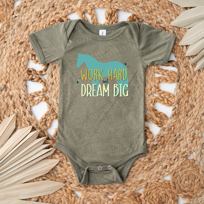 Dream Big Horse One Piece/T-Shirt (Newborn - Youth XL) - Multiple Colors!