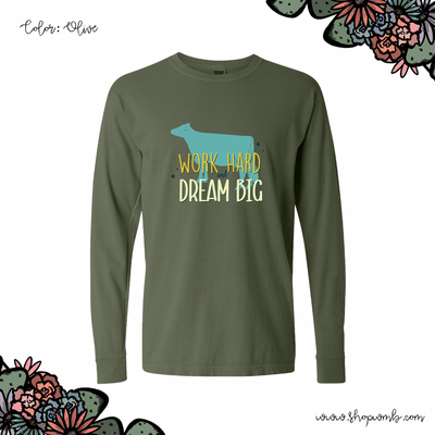 Dream Big Dairy Cow LONG SLEEVE T-Shirt (S-3XL) - Multiple Colors!