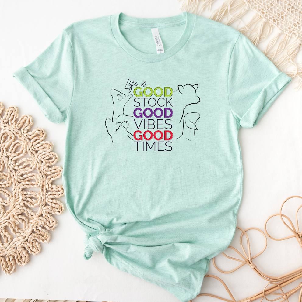 Good Stock Good Vibes T-Shirt (XS-4XL) - Multiple Colors!