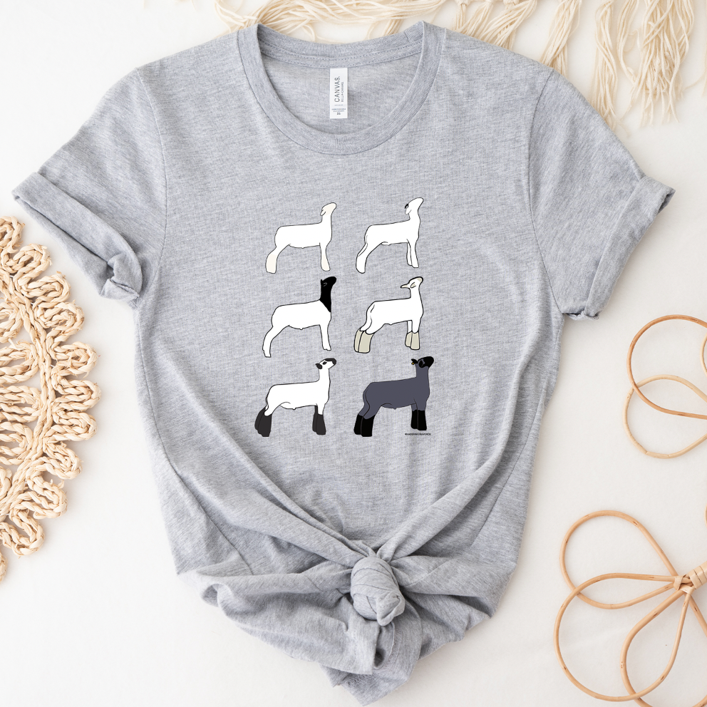 Market Lamb Breeds T-Shirt (XS-4XL) - Multiple Colors!