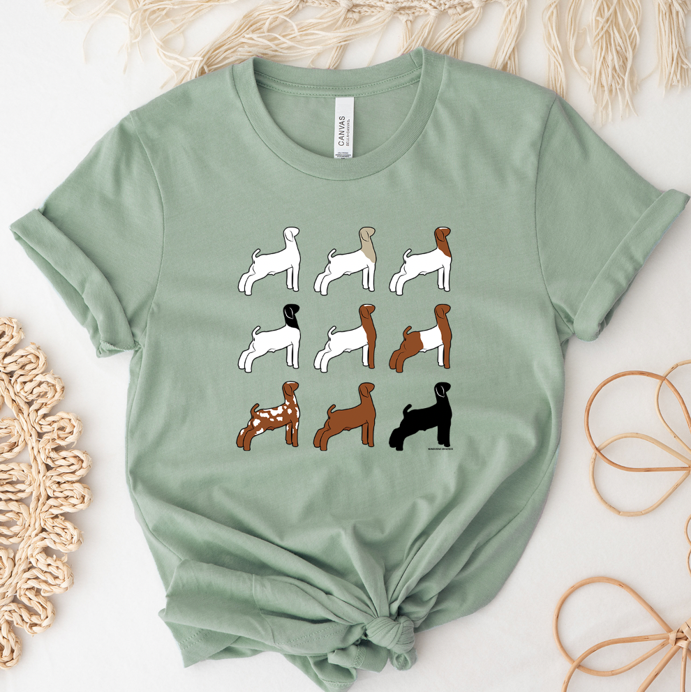 Show Goat Colors T-Shirt (XS-4XL) - Multiple Colors!